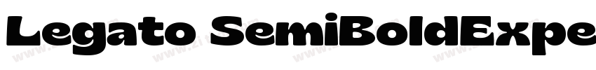 Legato SemiBoldExpe字体转换